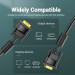 Vention Кабель мультимедійний VGA(3+6) Male to Male Cable with ferrite cores 10M Black VENTION (DAEBL)