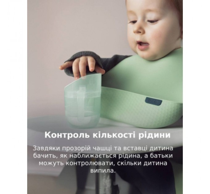 Набір дитячого посуду Lovi Pistachio кружка з вставкою 6 міс (35/368_gre)