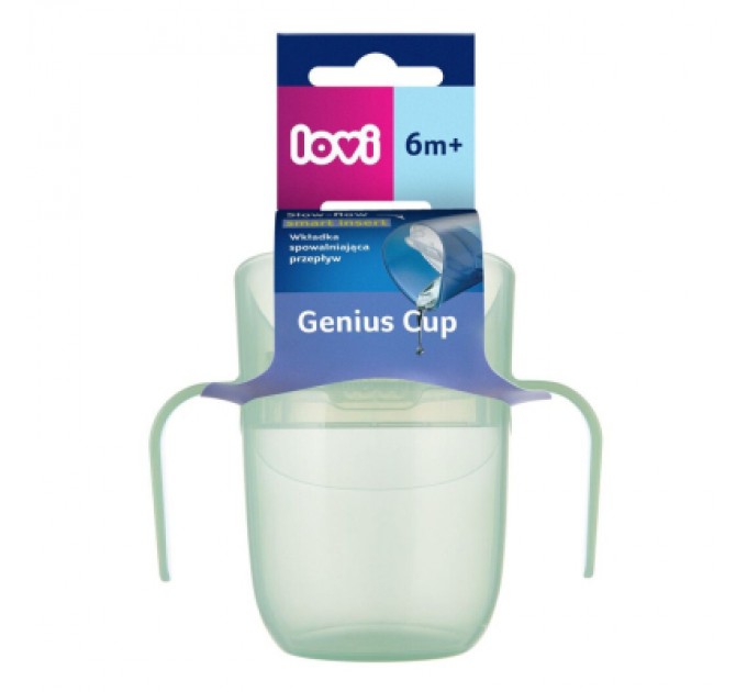 Набір дитячого посуду Lovi Pistachio кружка з вставкою 6 міс (35/368_gre)