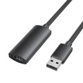 Vention Дата кабель USB 2.0 Type-A Male to Type-A Female Active Extension Cable 5M Black VENTION (CBKBJ)
