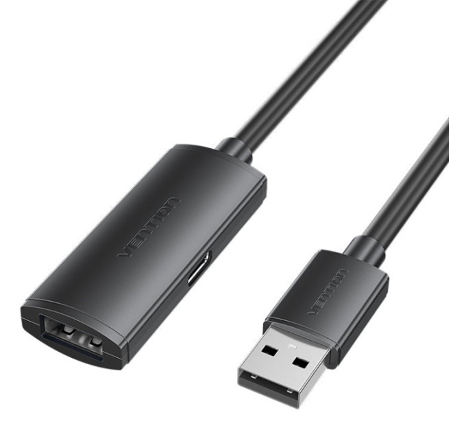 Vention Дата кабель USB 2.0 Type-A Male to Type-A Female Active Extension Cable 30M Black VENTION (CBKBT)