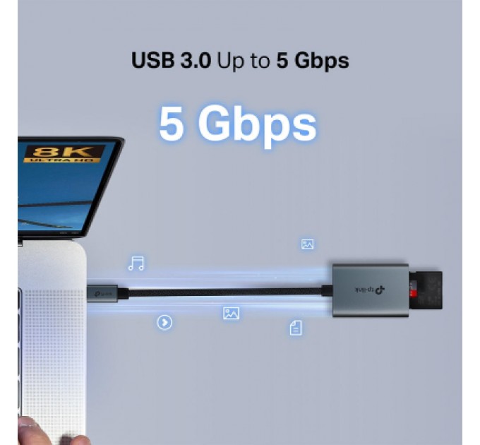Зчитувач флеш-карт TP-Link USB-C to SD/TF (UA440C)