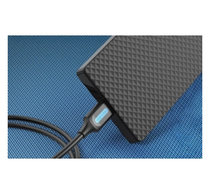 Vention Дата кабель USB 2.0 A Male to Mini-B Male Cable 0.5M Black PVC Type VENTION (COMBD)