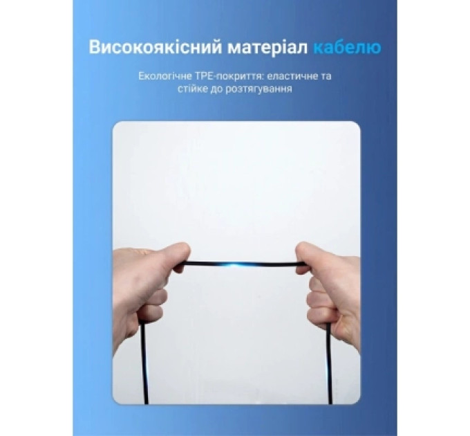 Vention Дата кабель USB 2.0 C Male to Micro-B Male 2A Cable 1.5M Black VENTION (COVBG)