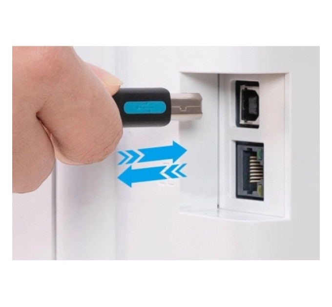Vention Дата кабель USB 2.0 C Male to B Male 2A Cable 1.5M Black VENTION (CQUBG)