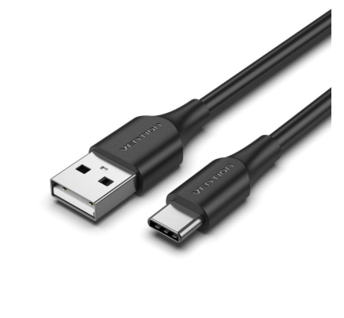 Vention Дата кабель USB 2.0 A Male to C Male 3A Cable 1M Black VENTION (CTHBF)