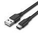Vention Дата кабель USB 2.0 A Male to C Male 3A Cable 1M Black VENTION (CTHBF)