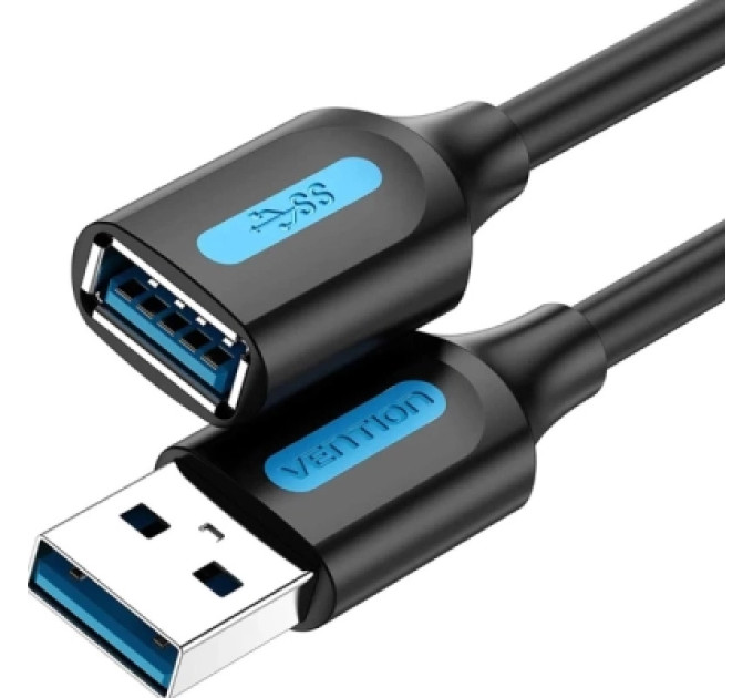 Vention Дата кабель USB 2.0 A Male to C Male 3A Cable 2M Black VENTION (CTHBH)