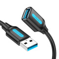 Vention Дата кабель USB 2.0 A Male to C Male 3A Cable 2M Black VENTION (CTHBH)