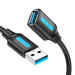 Vention Дата кабель USB 2.0 A Male to C Male 3A Cable 2M Black VENTION (CTHBH)