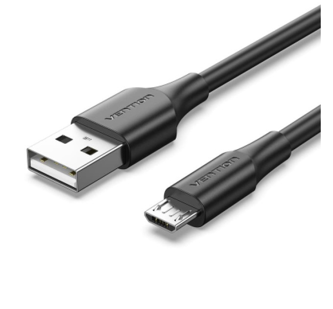 Vention Дата кабель USB 2.0 A Male to Micro-B Male 2A Cable 1M Black VENTION (CTIBF)