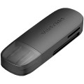 Vention Зчитувач флеш-карт 2-in-1 USB 3.0 A Card Reader(SD+TF) Black Dual Drive Letter VENTION (CLGB0)