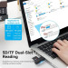 Vention Зчитувач флеш-карт 2-in-1 USB 3.0 A Card Reader(SD+TF) Black Dual Drive Letter VENTION (CLGB0)