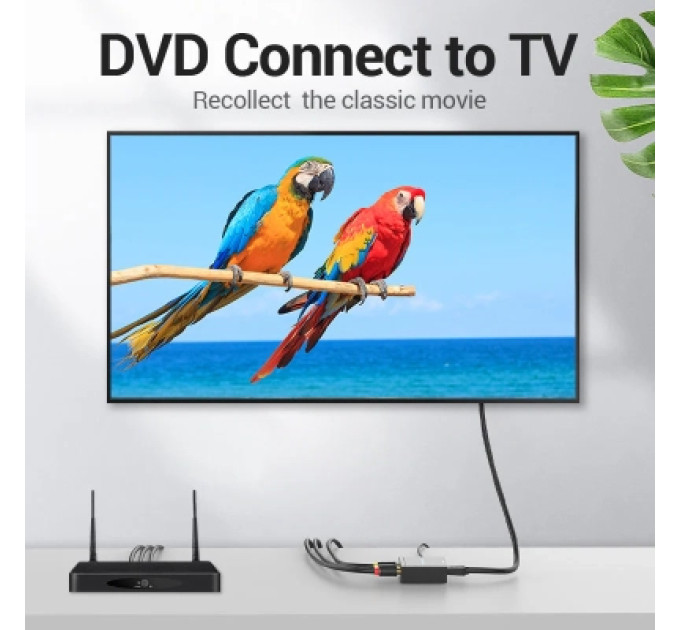 Vention Конвертор RCA to HDMI Converter Black Metal Type VENTION (AEFB0)