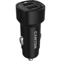 Canyon Зарядний пристрій Canyon 2xUSB 24W black (CNE-CCABR2AA)