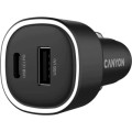 Canyon Зарядний пристрій Canyon 1xUSB + 1xUSB-C PD48W black (CNE-CCABR3AC)