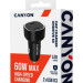 Canyon Зарядний пристрій Canyon 2xUSB-C PD60W black (CNE-CCABR3CC)