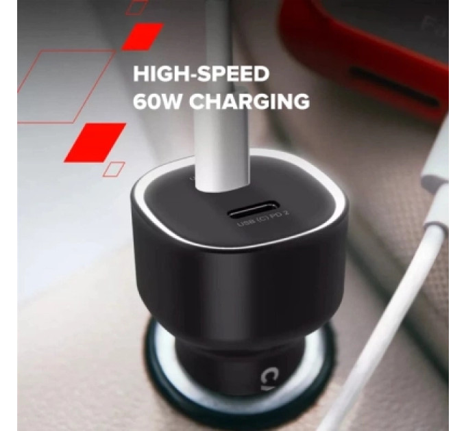 Canyon Зарядний пристрій Canyon 2xUSB-C PD60W black (CNE-CCABR3CC)