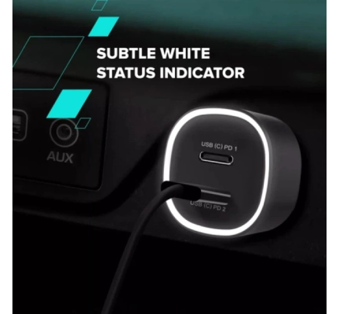 Canyon Зарядний пристрій Canyon 2xUSB-C PD60W black (CNE-CCABR3CC)