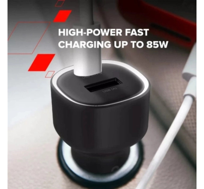 Canyon Зарядний пристрій Canyon 1xUSB + 1xUSB-C PD85W black (CNE-CCABR8AC)