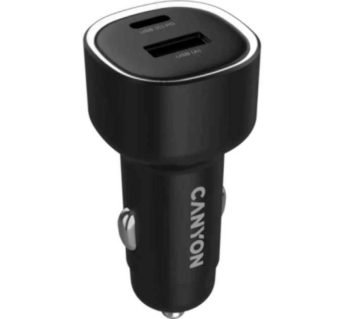 Canyon Зарядний пристрій Canyon 1xUSB + 1xUSB-C PD85W black (CNE-CCABR8AC)