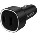 Canyon Зарядний пристрій Canyon 1xUSB + 1xUSB-C PD85W black (CNE-CCABR8AC)