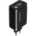 Canyon Зарядний пристрій Canyon 1xUSB-C PD65W + 1xUSB QC3.0 + cable USB-C to USB-C black (CNS-CURC65ACB)