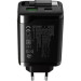 Canyon Зарядний пристрій Canyon 1xUSB-C PD65W + 1xUSB QC3.0 + cable USB-C to USB-C black (CNS-CURC65ACB)