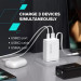 Canyon Зарядний пристрій Canyon 1xUSB-C PD65W + 1xUSB QC3.0 + cable USB-C to USB-C black (CNS-CURC65ACB)