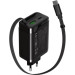 Canyon Зарядний пристрій Canyon 1xUSB-C PD65W + 1xUSB QC3.0 + cable USB-C to USB-C black (CNS-CURC65ACB)