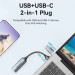 Vention Перехідник HDMI-A to USB-C/USB-A Video Capture Card 0.1M Gray VENTION (ACWHA)