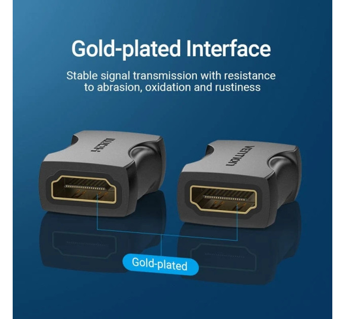 Vention Перехідник HDMI Female to Female Coupler Adapter Black VENTION (AIRB0)