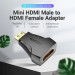 Vention Перехідник Mini HDMI Male to HDMI Female Adapter Black VENTION (AISB0)