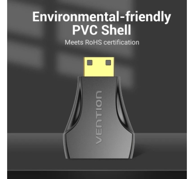 Vention Перехідник Mini HDMI Male to HDMI Female Adapter Black VENTION (AISB0)