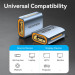 Vention Перехідник HDMI-A Female to Female 8K Adapter Gray Aluminum Alloy Type VENTION (AIUH0)