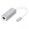 Перехідник USB-C to RJ45 Ethernet 1000Mbps Digitus (DN-3024)