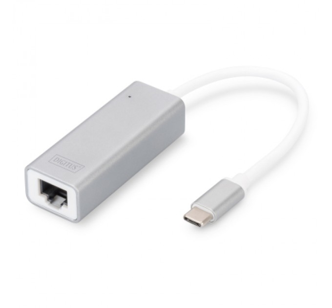 Перехідник USB-C to RJ45 Ethernet 1000Mbps Digitus (DN-3024)