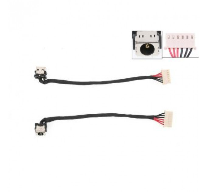 Роз'єм живлення ноутбука з кабелем ASUS PJ1059 (5.5mm x 2.5mm), 6-pin, 14 см (A49113)