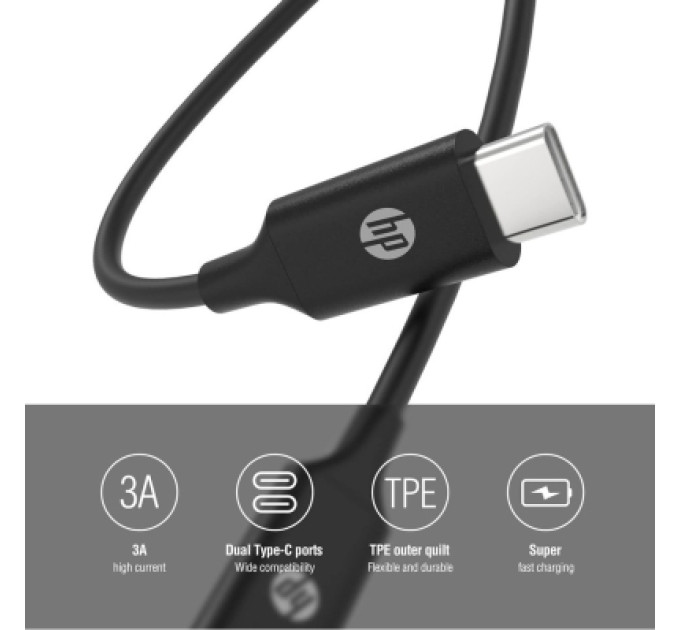 HP Дата кабель HP DHC-TC107-2M USB3.1 G1 CtoC PD Fast Cable HP (HP_DHC-TC107-2M)