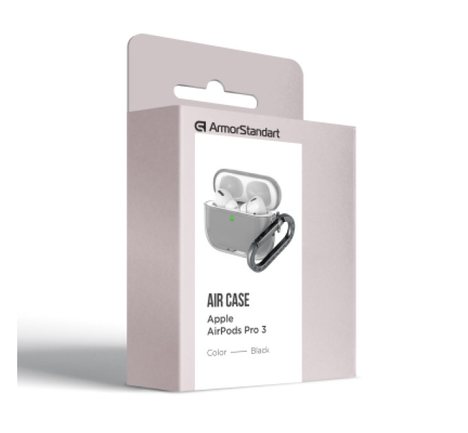 Armorstandart Чохол для навушників Armorstandart Air для Apple Airpods Pro 3 Black (ARM88267) (ARM88267)