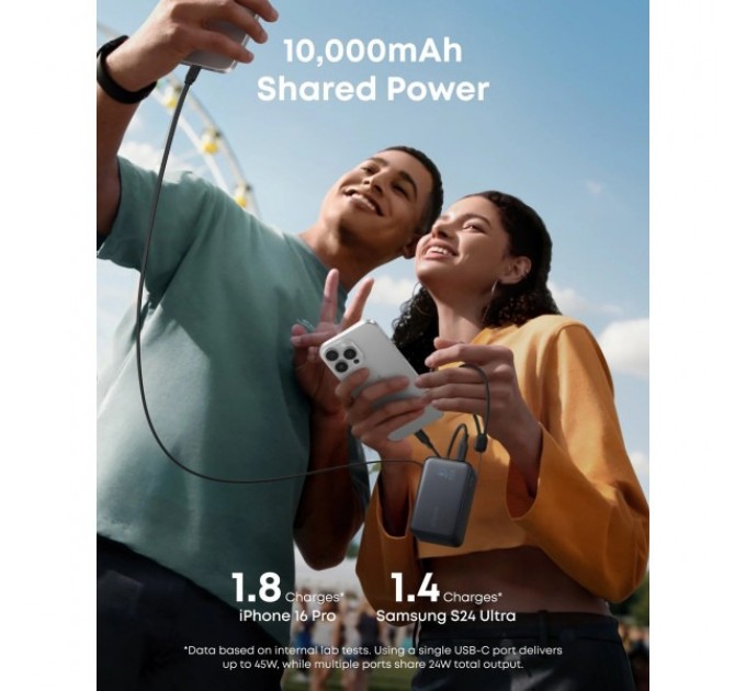 Універсальна мобільна батарея Anker Nano 10000mAh 45W Black (A1638H11)