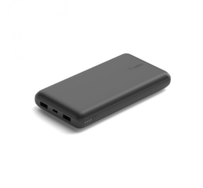 Батарея універсальна Belkin 20000mAh, USB-C, 2*USB-A, 3A, 6" USB-A to USB-C cable, Black (BPB012BTBK)