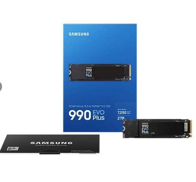 Samsung Накопичувач SSD M.2 2280 2TB 990 EVO Plus Samsung (MZ-V9S2T0BW)