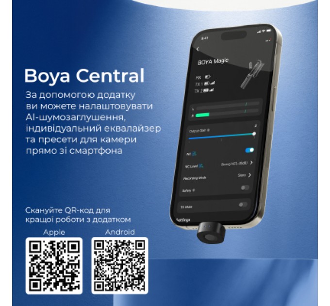 Мікрофон Boya Magic-05 Type-C Black (Magic-05)