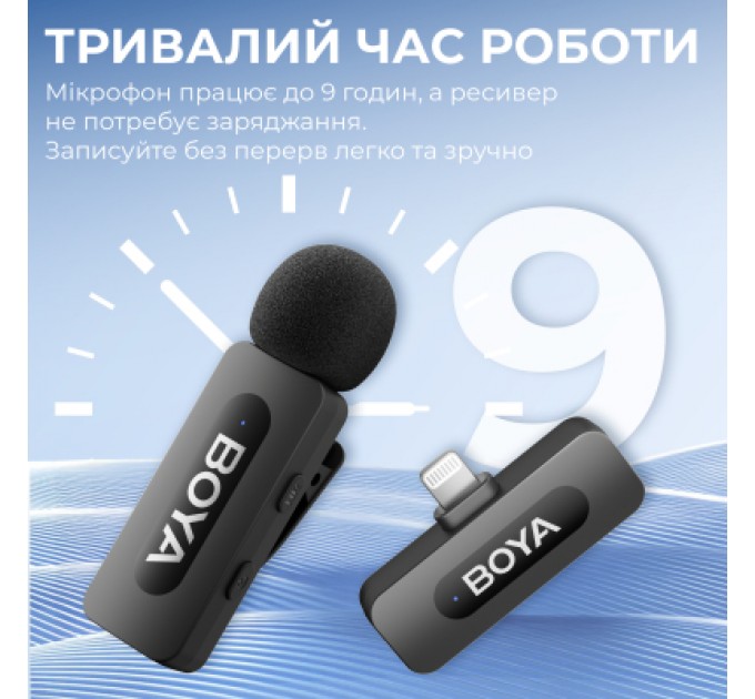 Мікрофон Boya BY-V1 Lightning Black (BY-V1)