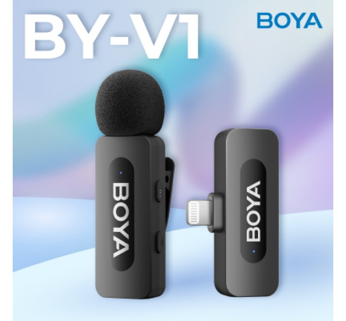 Мікрофон Boya BY-V1 Lightning Black (BY-V1)