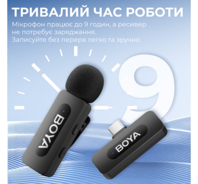 Мікрофон Boya BY-V10 Type-C Black (BY-V10)