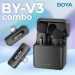 Мікрофон Boya BY-V3 combo Type-C/Lightning Black (BY-V3 Combo)