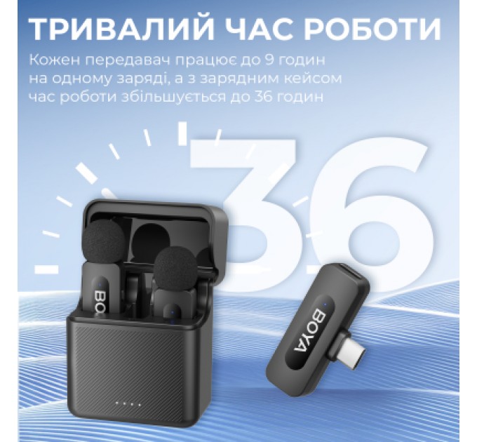 Мікрофон Boya BY-V3 combo Type-C/Lightning Black (BY-V3 Combo)