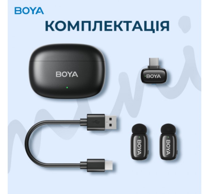 Мікрофон Boya mini-14 Type-C Black (mini-14)